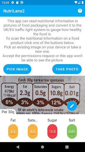 NutriLens Screen 2