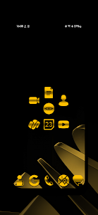Yellow Fused Metal Icon Pack