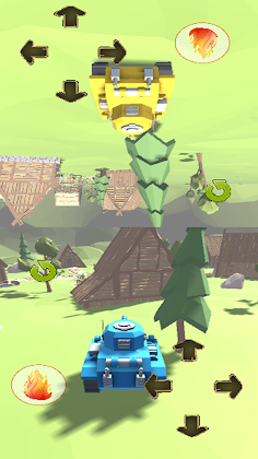 TWO PLAYER TANK WARS GAME 3D - - Screenshot 2