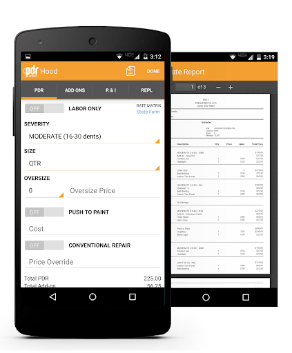 Android application PDR Mobile screenshort