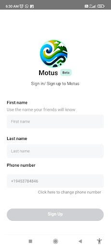 Motus: Group Social Calendar Screen 3