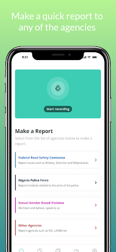 Android application AFF Flagit: Report Incidents screenshort