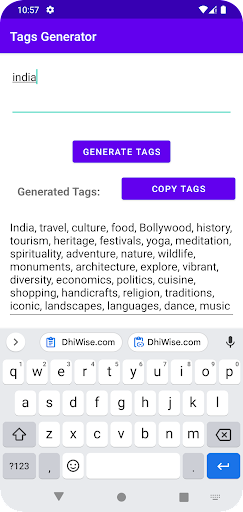 Video Tags Generator Screen 3