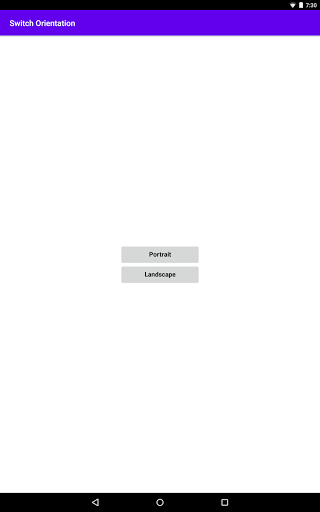 Change Orientation Screen 3