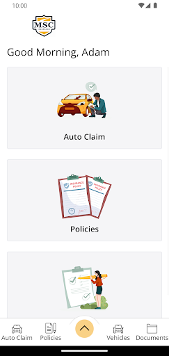 MSC Insurance Agency Online Screen 2