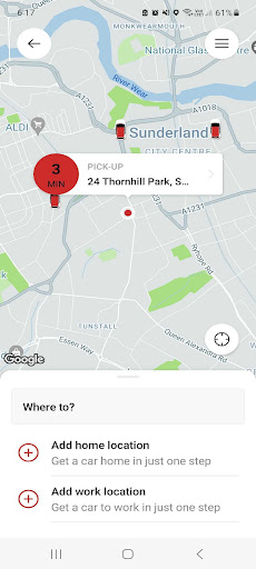 Nearby City Taxis Screen 2