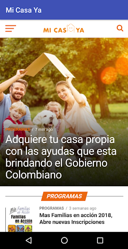 Android application Mi Casa Ya screenshort