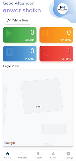 Android application Aman track screenshort