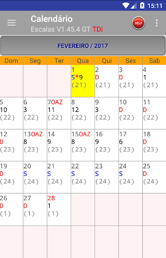 Android application Escalas CP screenshort