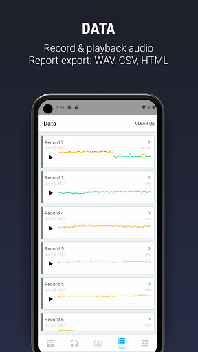 Decibel X - dB Máy đo mức âm thanh, Máy phát hiện tiếng ồn