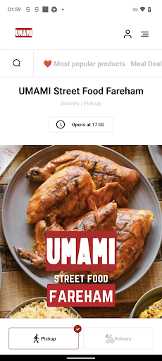 Android application UMAMI Street Food screenshort