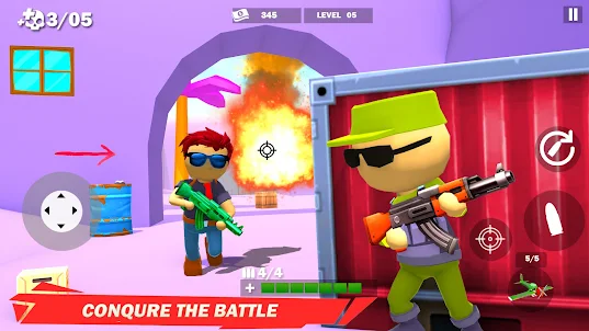Stick Sniper: 現代的 玩遊戲 靠霸英雄 動作