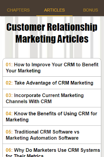 Customer Relationship Marketing