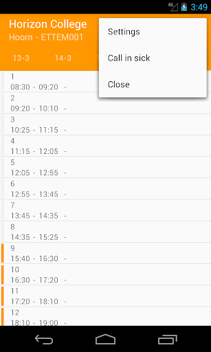 Horizon College Timetable Screenshot 2 - AppWisp.com