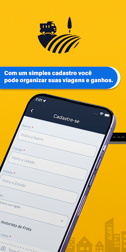 Android application LandApp Motorista screenshort