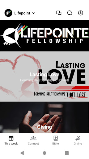 Android application Lifepointe Victoria screenshort