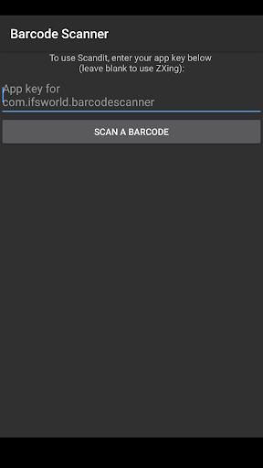 Android application IFS Barcode Scanner 10 screenshort