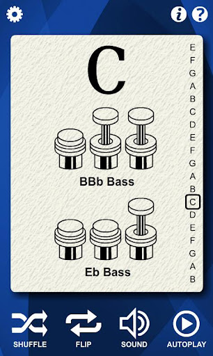 Tuba Notes Flash Cards