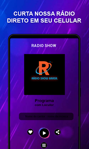 Android application radio show screenshort