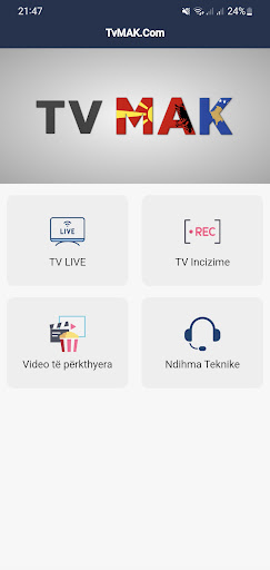 Android application TvMAK.com - SHQIP TV screenshort