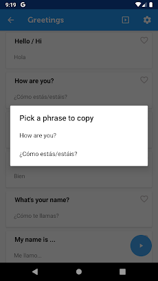Learn Spanish Phrasebookのおすすめ画像5
