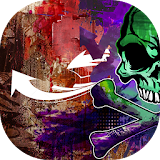 Graffiti Skull Keyboard icon