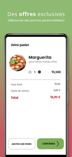 Android application Fratelli Pizza screenshort