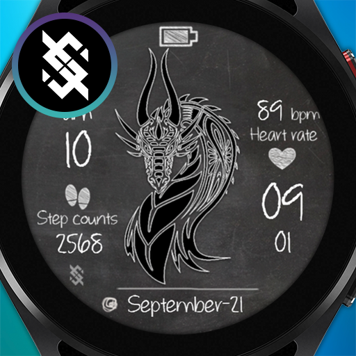 BFF16- Blackboard Art Dragon logo