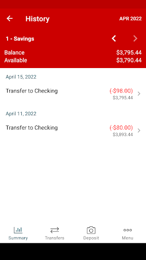 North Bay Credit Union Screen 3
