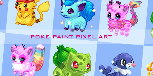 Poke Paint Pixel Art Color By Number  screenshots 1