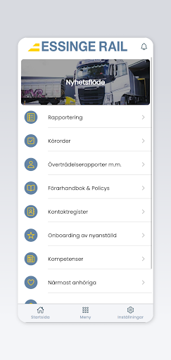 Android application Essinge Rail screenshort