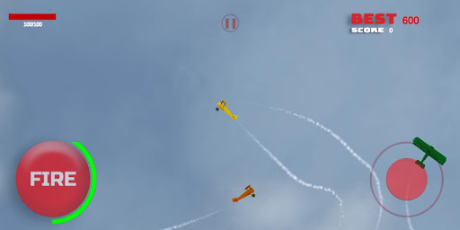 Android application Yellow Airplane: Air Combat screenshort
