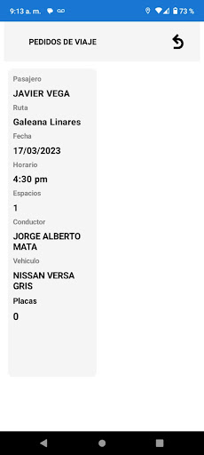 Android application Raid Usuario screenshort