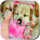 Puppy pink lovely icon