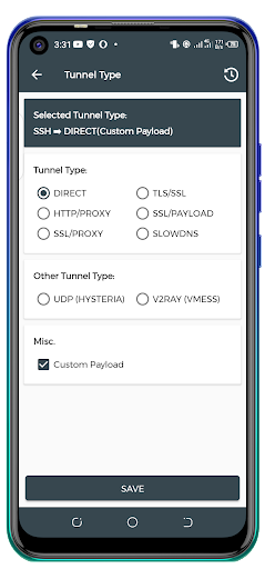 CREEB INJECTOR (SSH/DNS/UDP) Screen 2