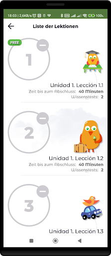 Spanisch für Kinder. Niveau 2 Screen 2