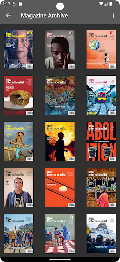 New Internationalist magazine Screen 2