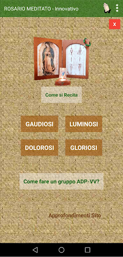 Android application Rosario Meditato Innovativo screenshort