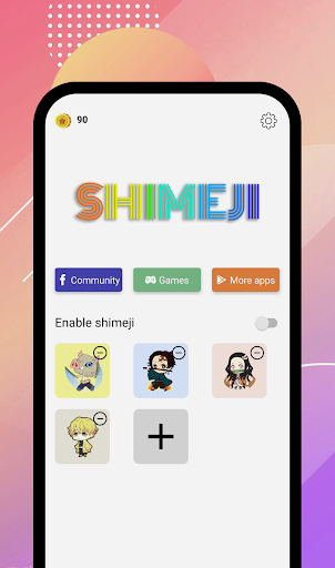 Android application Shimeji - Anime & Desktop Pet screenshort