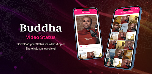 Android application Buddha Video Status and Quotes screenshort