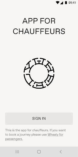 Android application Wheely for Chauffeurs screenshort
