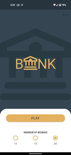 Android application BANK! screenshort