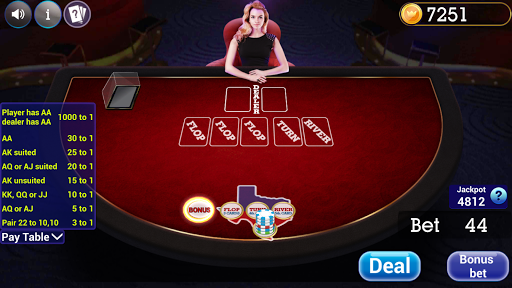 Texas Holdem Progressive Poker Screen 2