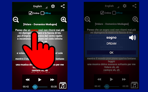 Captura 9 Aprender Italiano con Musica android
