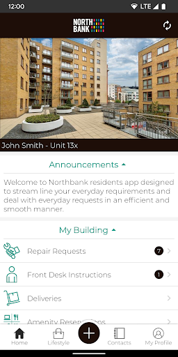 Northbank Residents’ App Screen 2