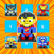 Block Superhero Simple Match 3 Game