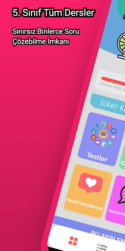 Android application 5.Sınıf Testleri Tüm Dersler screenshort