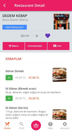 Android application Foody Delivery screenshort