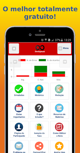 Android application Prepara: Simulado Enem 2024 screenshort