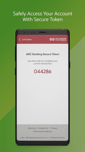 ABC Banking Secure Token Screen 3